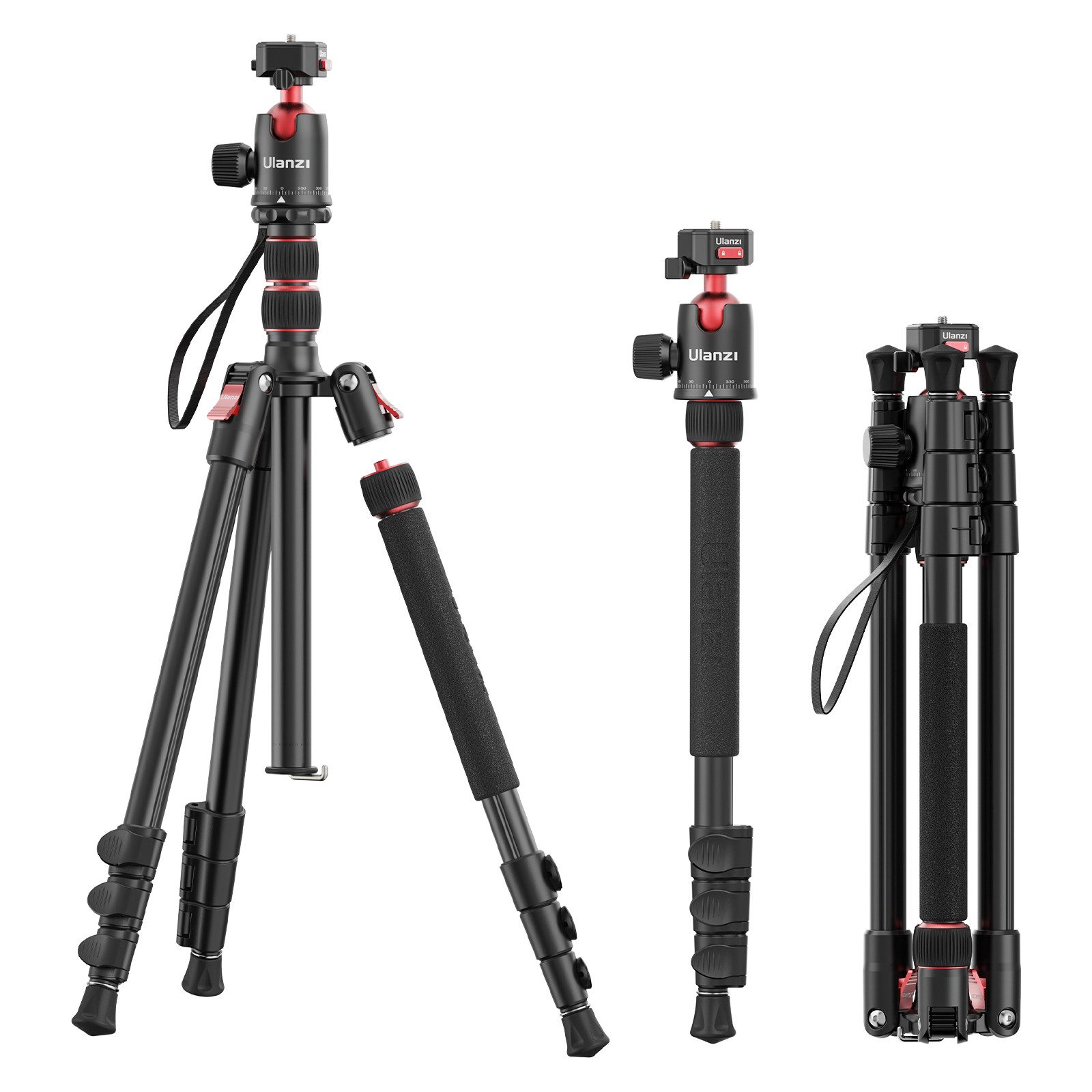 2-in-1 Tragbares Klauen-Stativ mit Schnellverschluss für DSLR-Kamer Kamerastativ