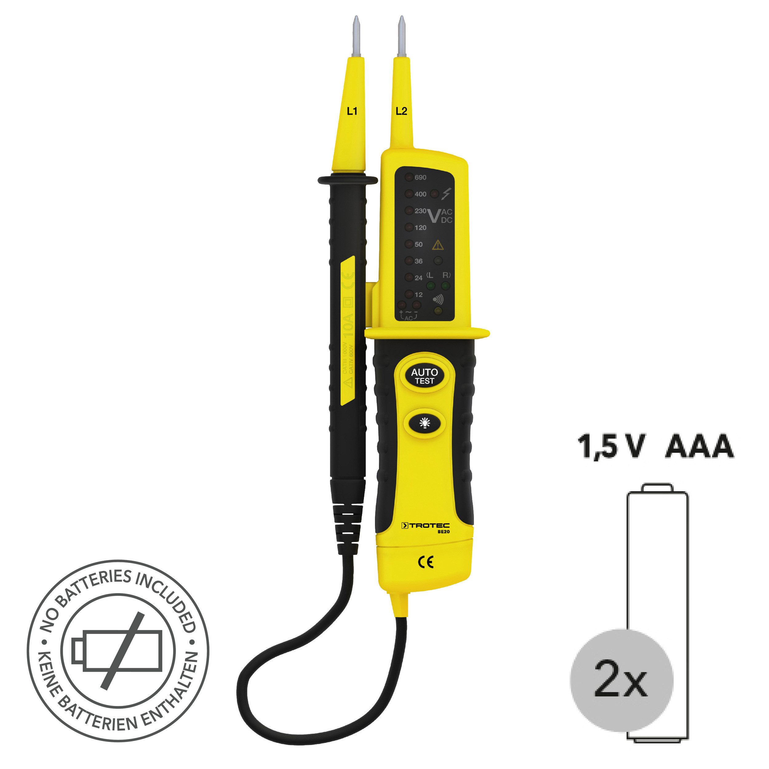 TROTEC Spannungsprüfer BE20