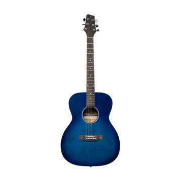 Stagg Konzertgitarre SA35 A-TB Auditorium Gitarre mit Decke aus Lindenholz, Blau