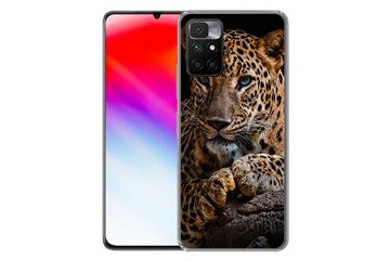 MuchoWow Handyhülle Wildtiere - Panther - Porträt - Schwarz - Tiere, Phone Case, Handyhülle Xiaomi Redmi 10, Silikon, Schutzhülle