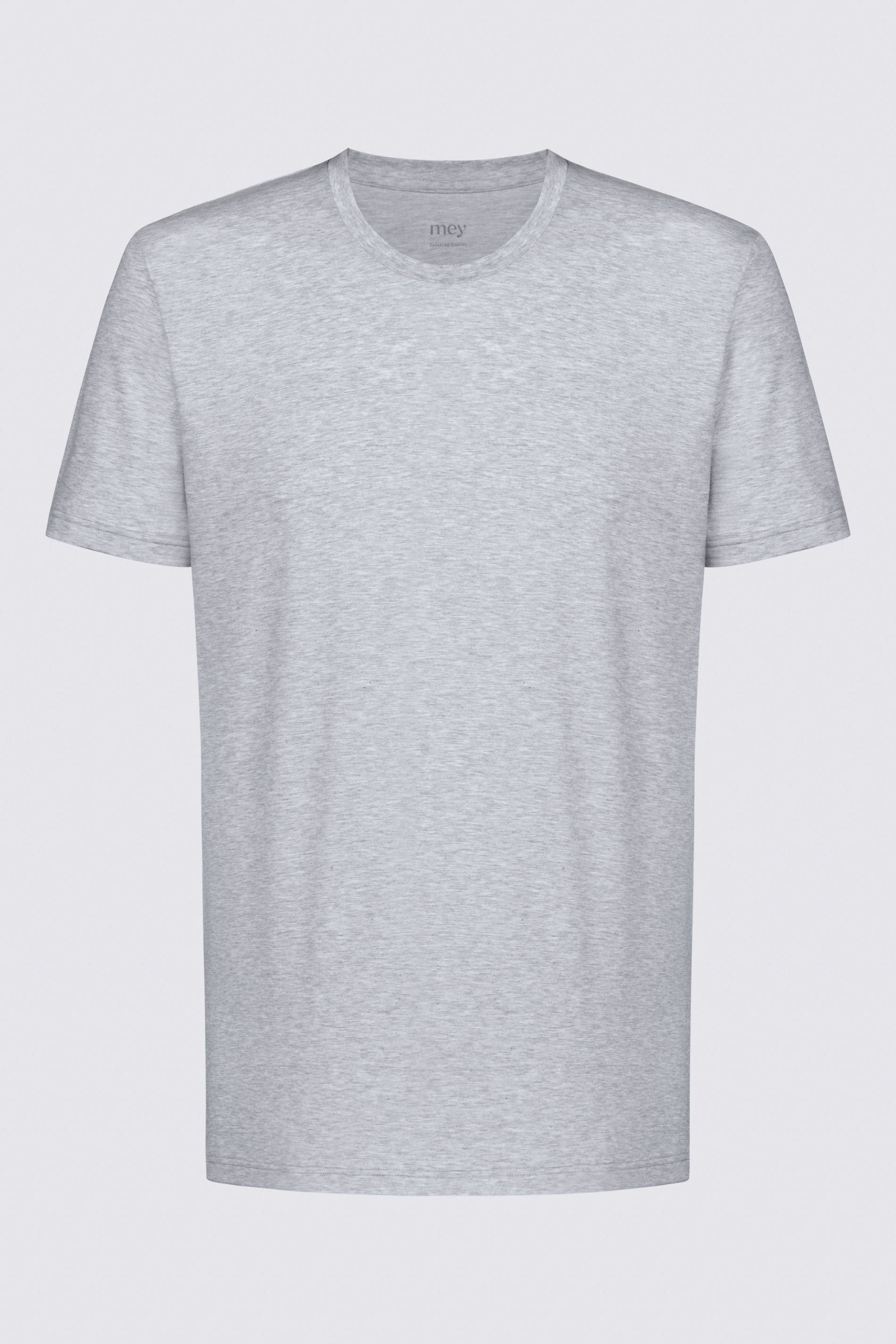 Light Cotton Uni Melange T-Shirt Mey Grey Serie Colour (1-tlg) Dry