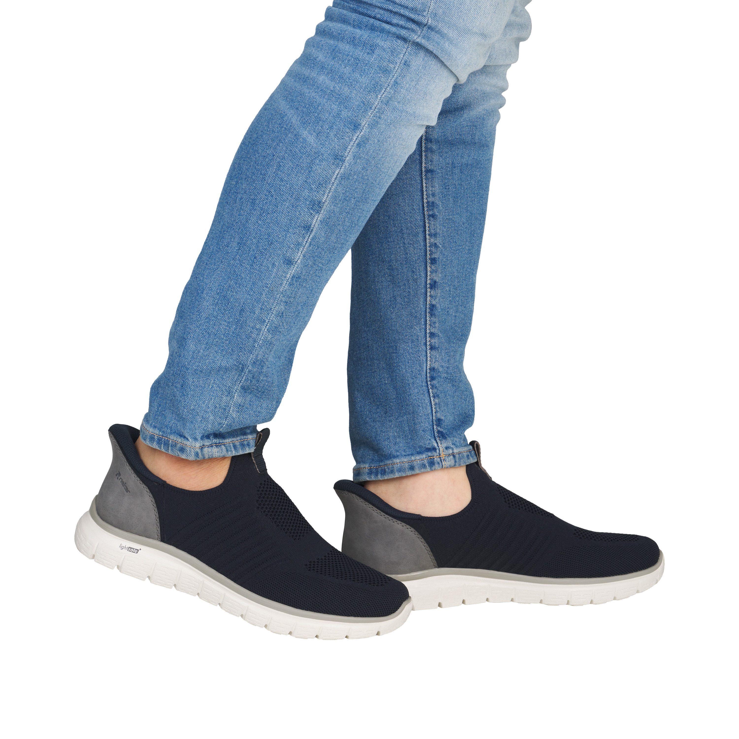 Rieker Ready2GO Slipper Schlupfschuh, Freizeitslipper, Halbschuh mit gepolsterter Ferse