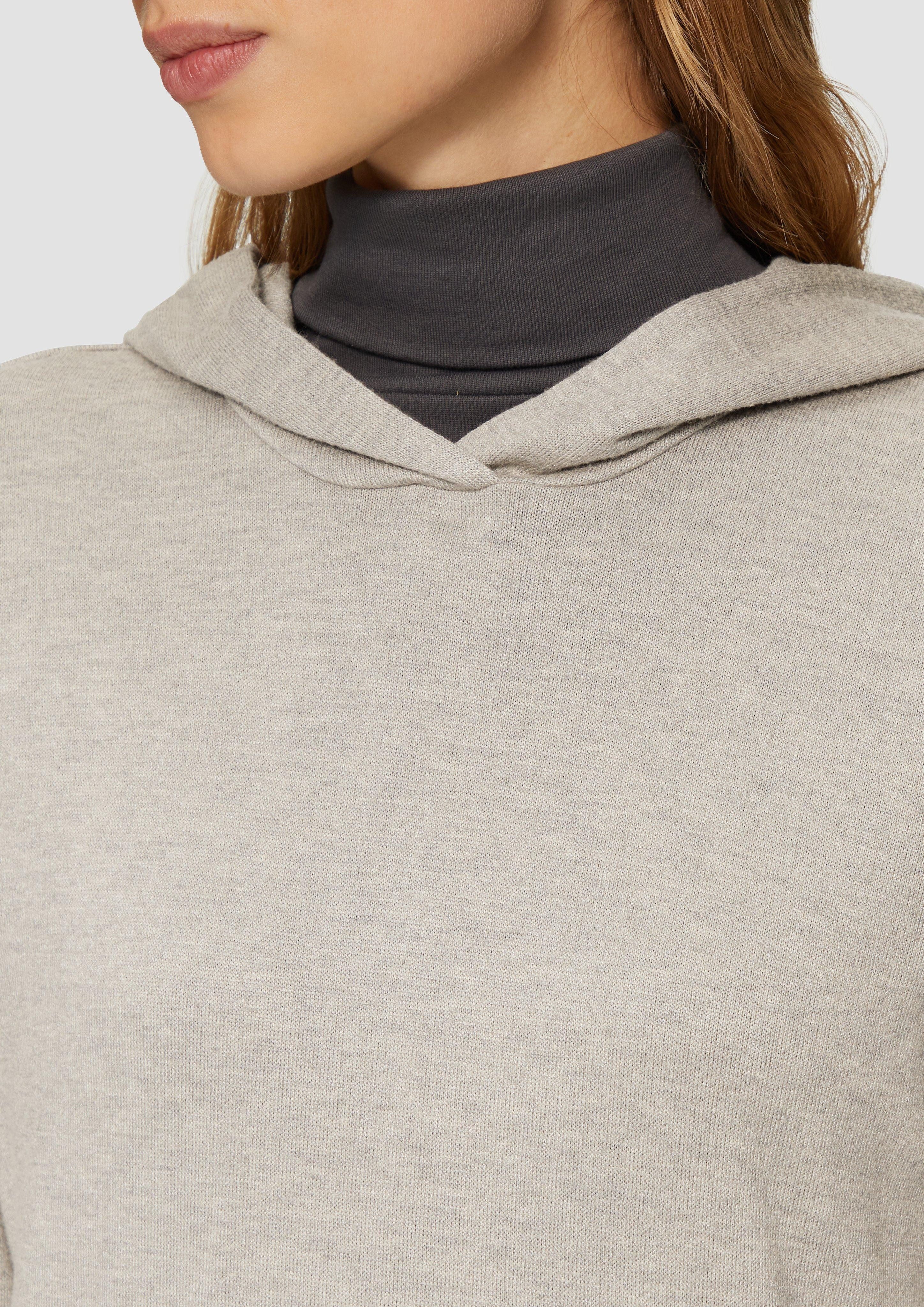 s.Oliver Langarmshirt Leichter Hoodie aus Viskose-Jersey günstig online kaufen
