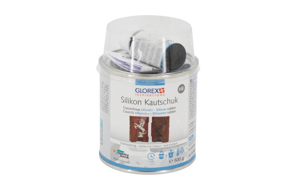 Glorex Bastelnaturmaterial Silikon-Kautschuk HB 500 g zur Herstellung von