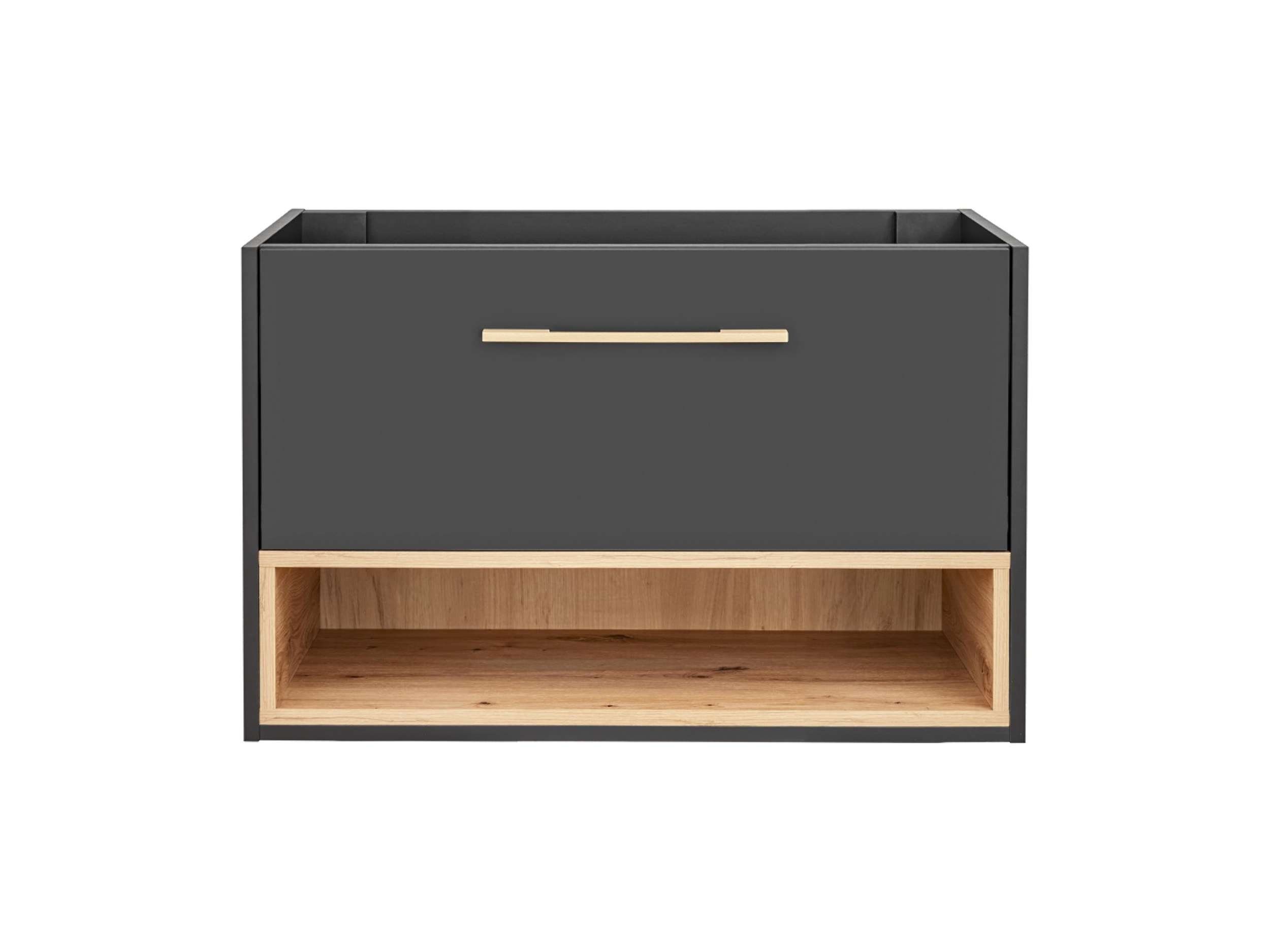 Barni Soft-Close cm, Funktion, ohne Waschbeckenunterschrank x Schublade, Stylefy I (Waschtischunterschrank, Modern 60/80/100/120 Waschbeckenunterschrank) 57 Waschbecken, Design mit