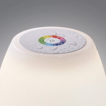 FHL easy! LED Außen-Tischleuchte Barletta, RGB, LED fest integriert, Warmweiß