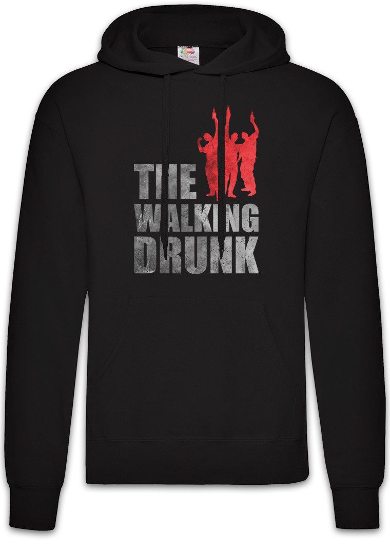 Hoodie The Walking Drunk Herren Hoodie Dead Zümbie Fun Drinker Beer Bier