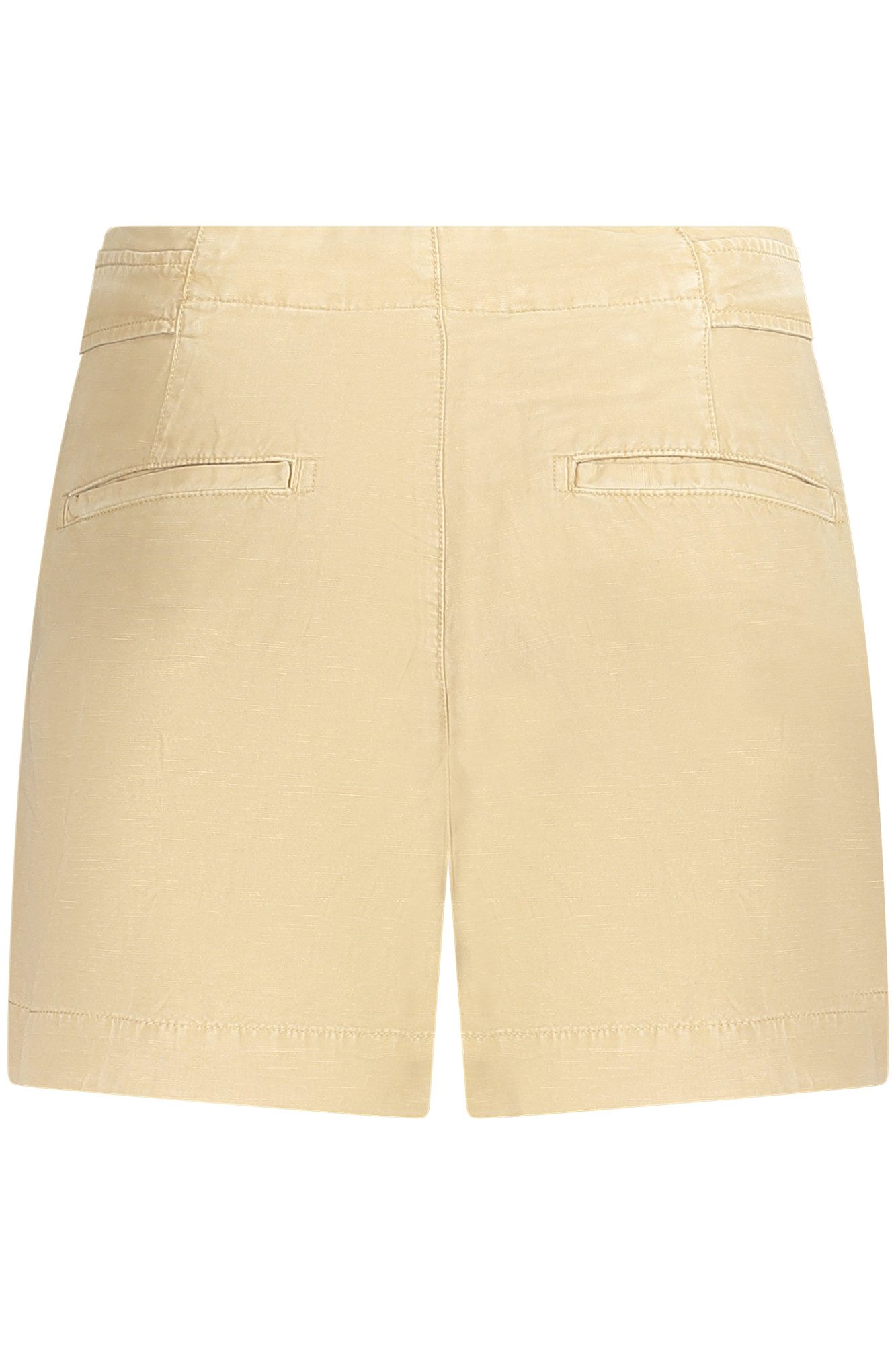 GUESS JEANS 5-Pocket-Hose Damen Beigefarbene Kurze Hose mit Kontrastdetails und 5 Taschen
