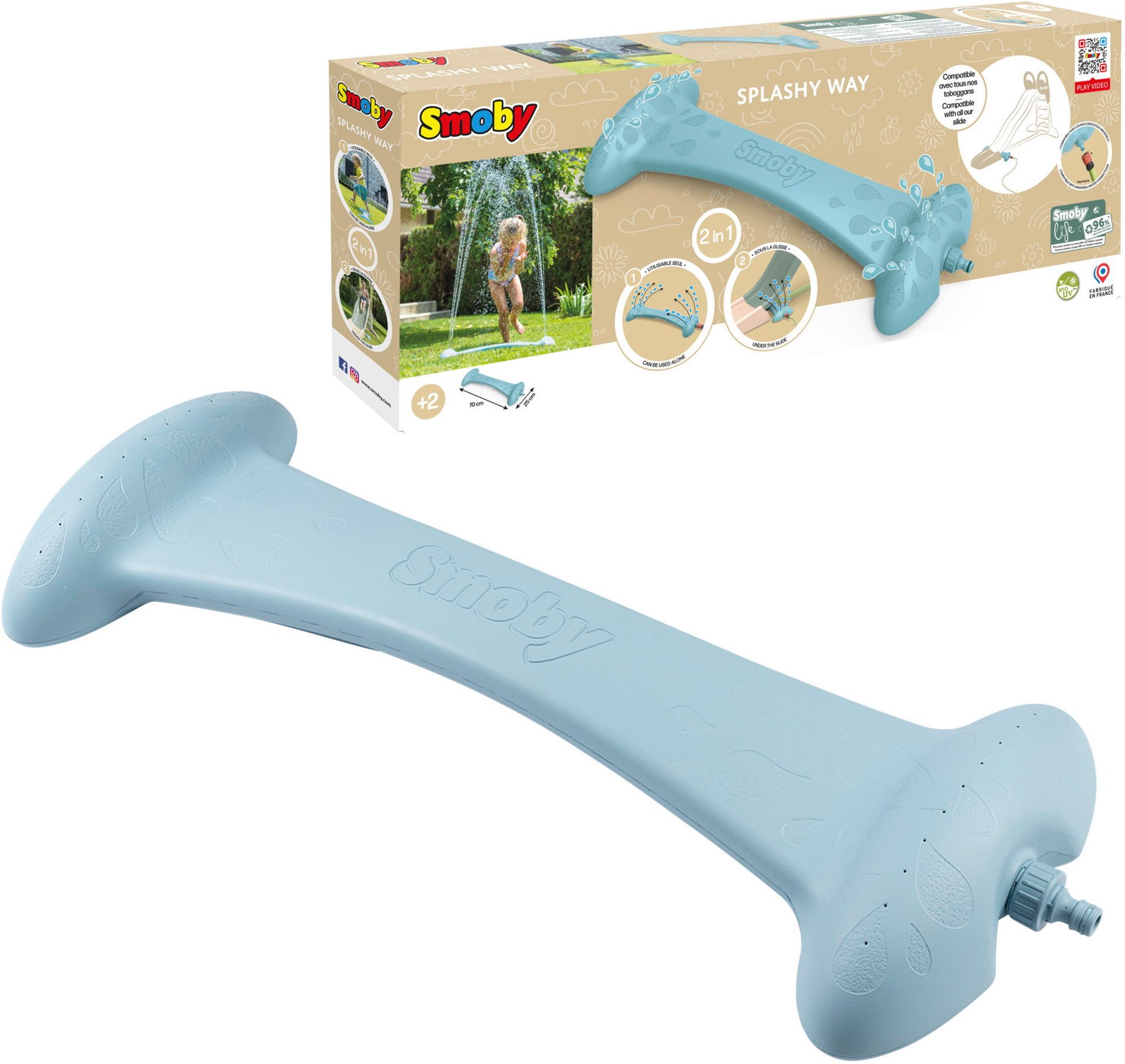 Smoby Spiel-Wassersprenkler Outdoor Wasser Garten Splashy Way spritziger Wassersprenger 7600820702