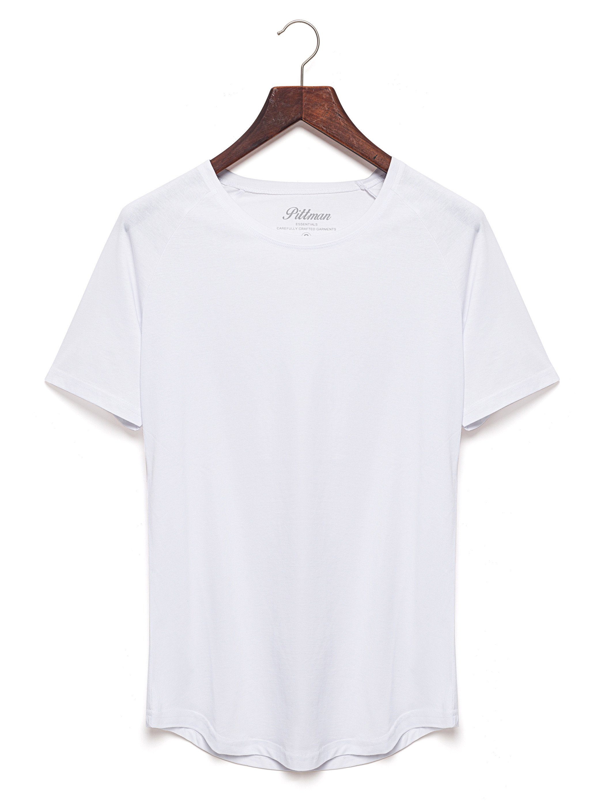 Pittman T-Shirt 3-Pack Herren 1106013) Finn 3er-Pack) T-Shirt (Set, Oversize T-Shirt Rundhals White Weiß (Bright