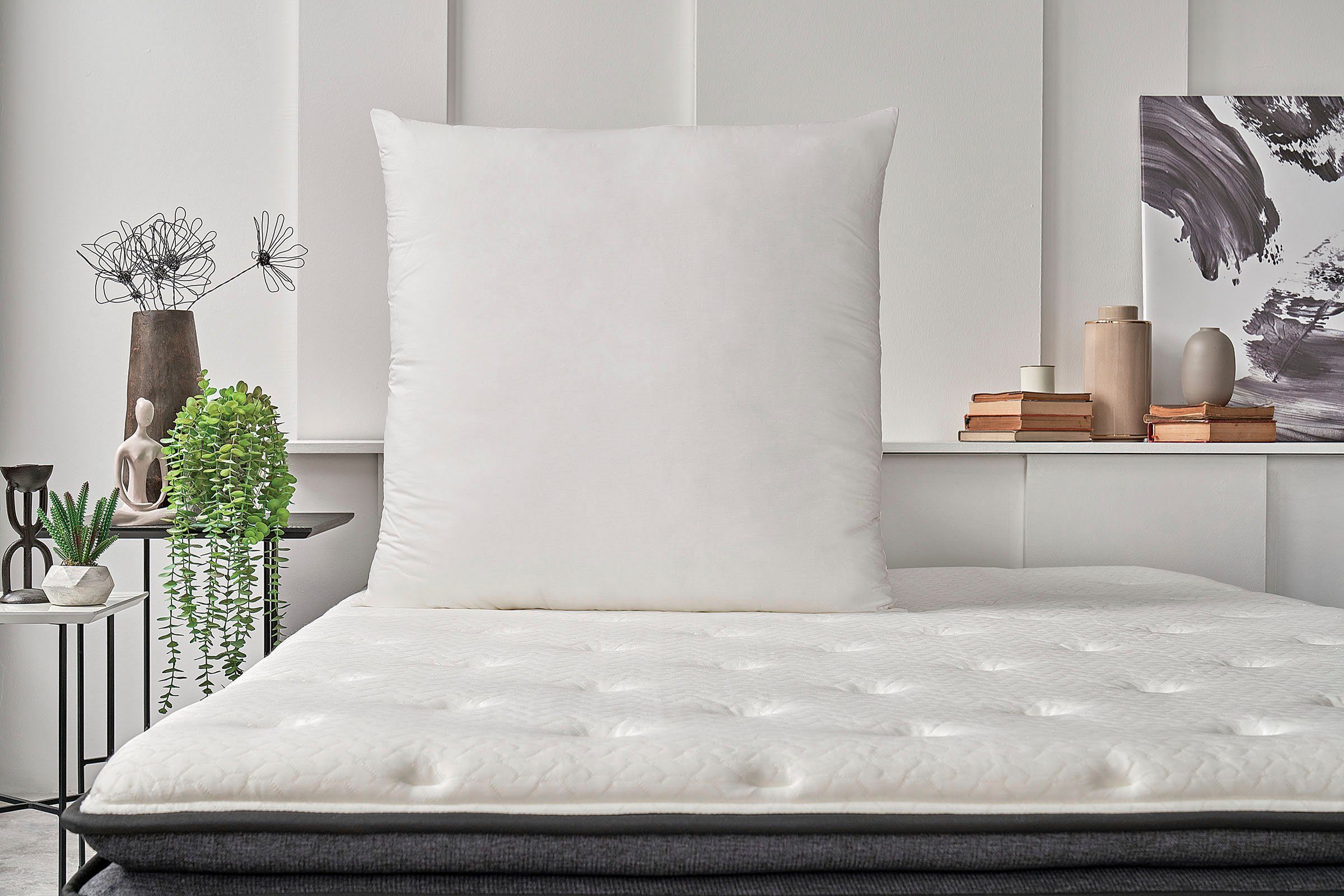 Yatas Bedding Synthetikkopfkissen Polyat, Kopfkissen 40x80 cm, Seitenschläfer, Bauchschläfer, Rückenschläfer, allergiker geeignet (Hausstauballergiker)