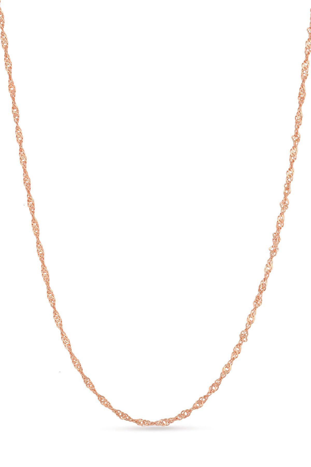 Einzelstück Silberkette Halskette Singapurkette 925 Sterling Silber minimalistisch Memory