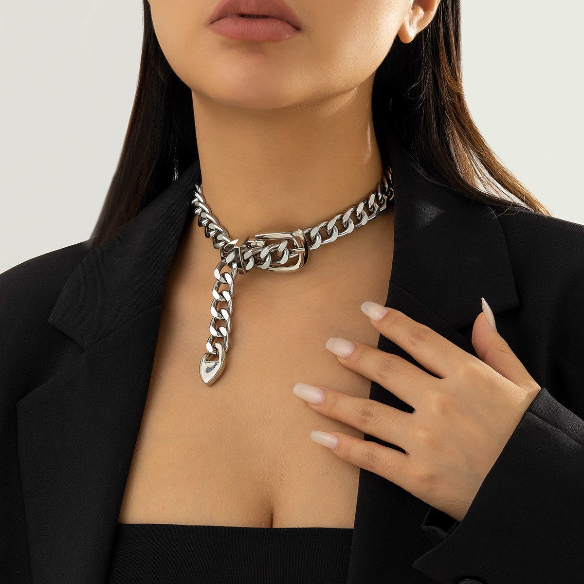 RWEUOQ Kette mit Anhänger Chunky Halskette günstig online kaufen