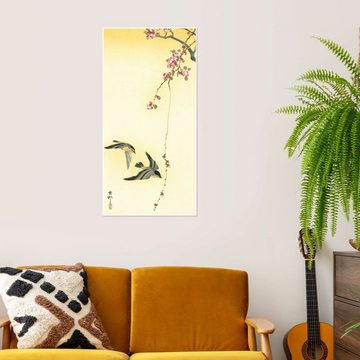 Posterlounge Poster Ohara Koson, Vögel und Kirschbaum, Malerei