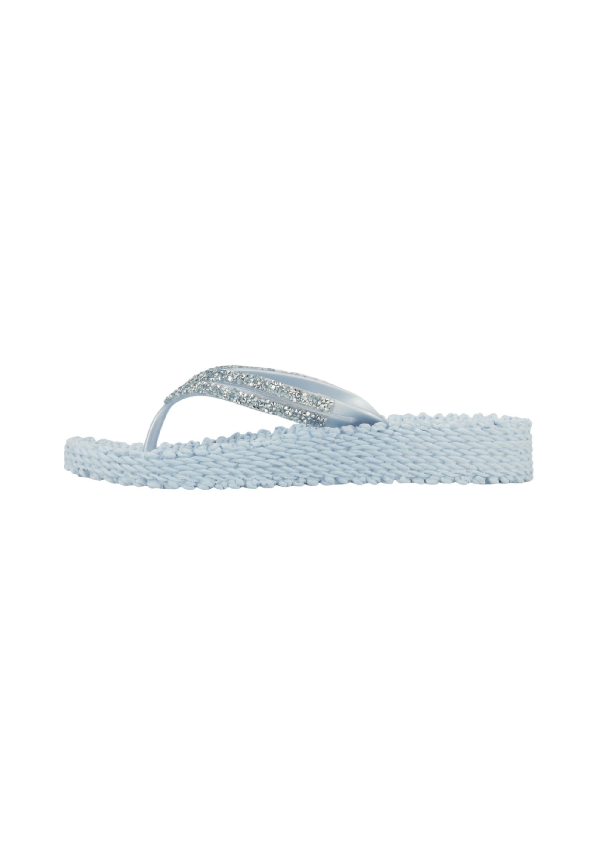Ilse Jacobsen CHEERFUL15 Шлепанцы Leicht & flexibel, modische Plateausohle, Massageeffekt, mit Glitzer