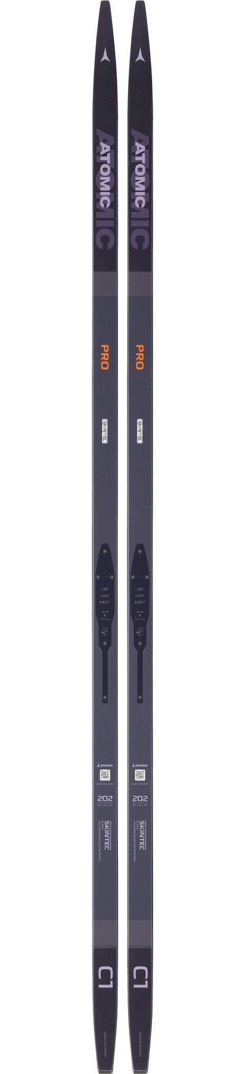 Atomic Langlaufski PRO C1 SKINTEC - med GREY/BLACK/GREY