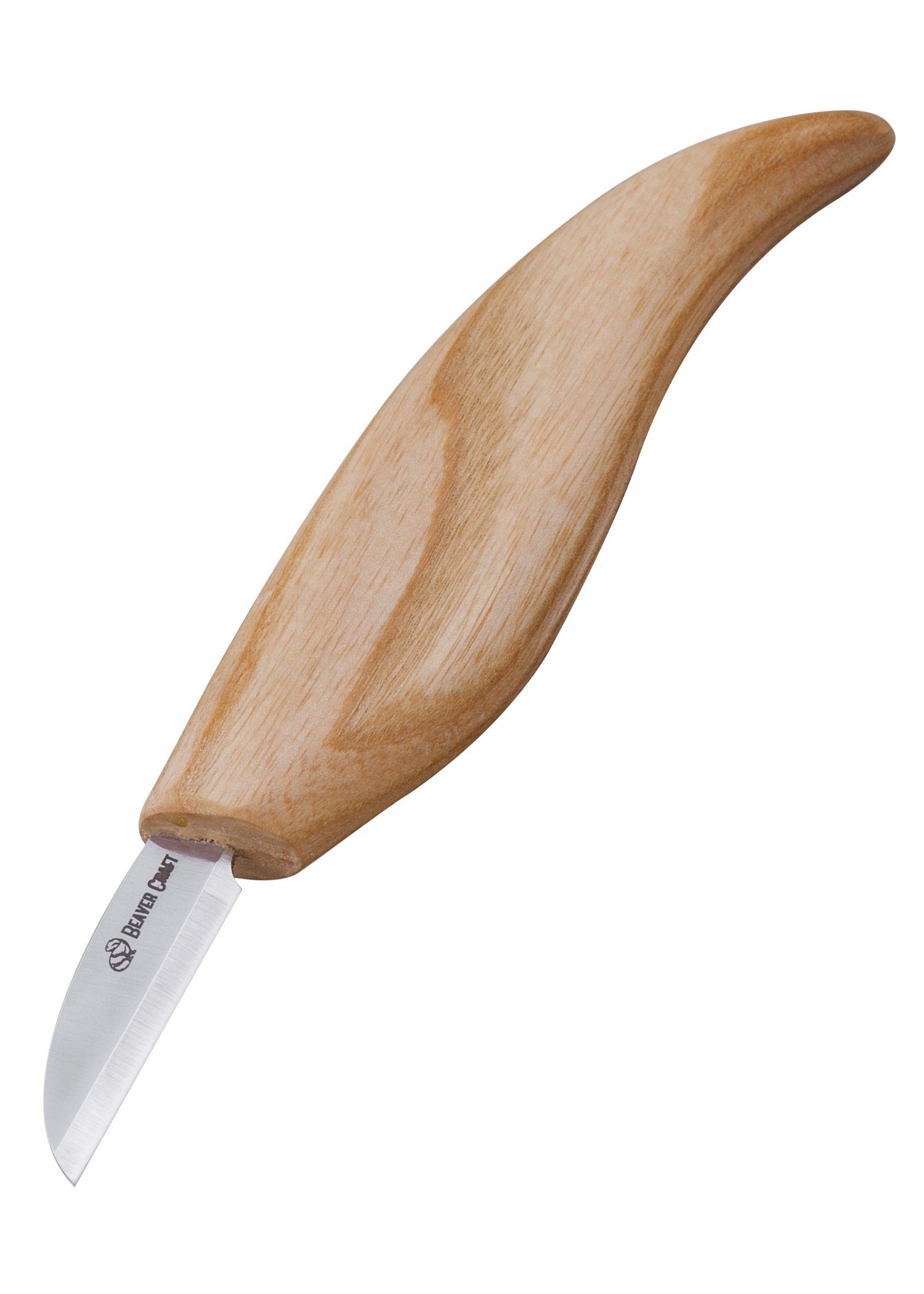 Eschenholzgriff Beaver Battle Craft Messer mit Taschenmesser Holzschnitzbank Merchant