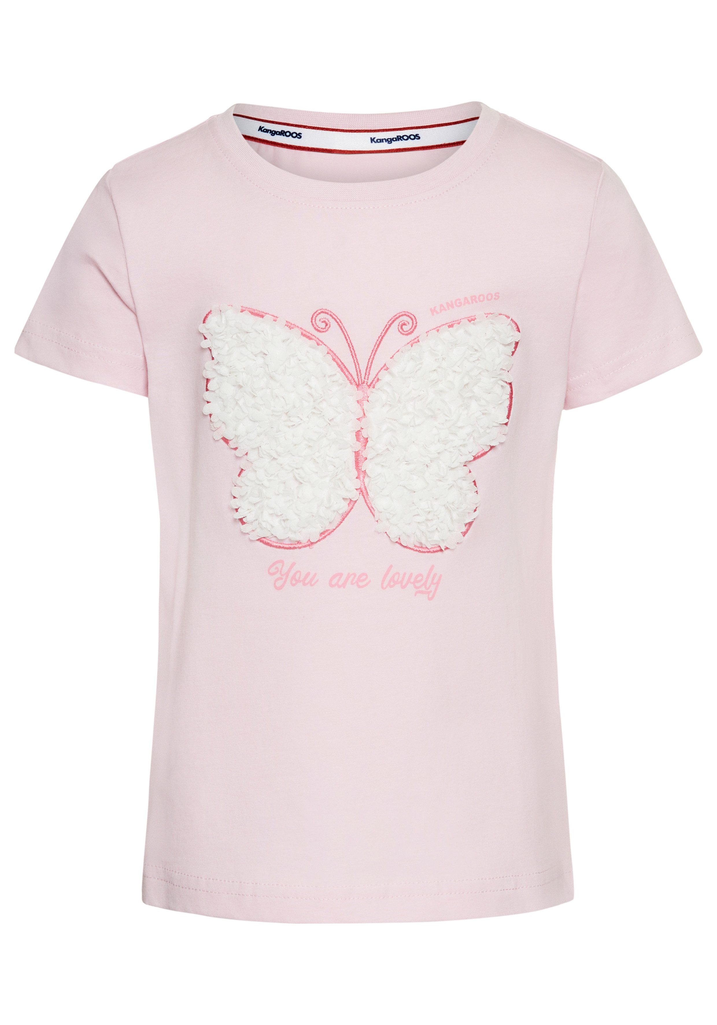 T-Shirt Aufwendige Schmetterling-Applikation