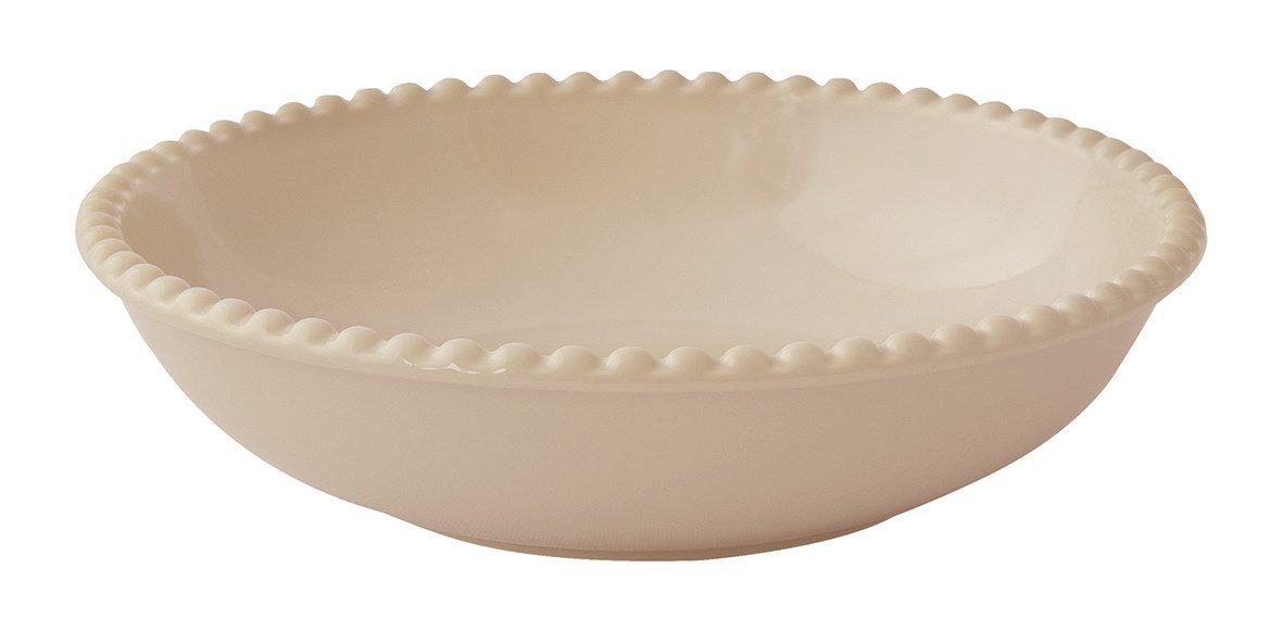 EasyLife Suppenteller Tiffany, Spülmaschinengeeignet, Creme, Punkte, ⌀ 20cm, Creme, Punkte, H: 1cm