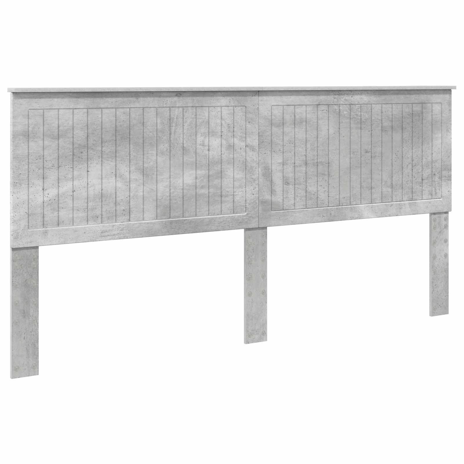 vidaXL Bett Kopfteil Beton Grau Holzwerkstoff (1-tlg)