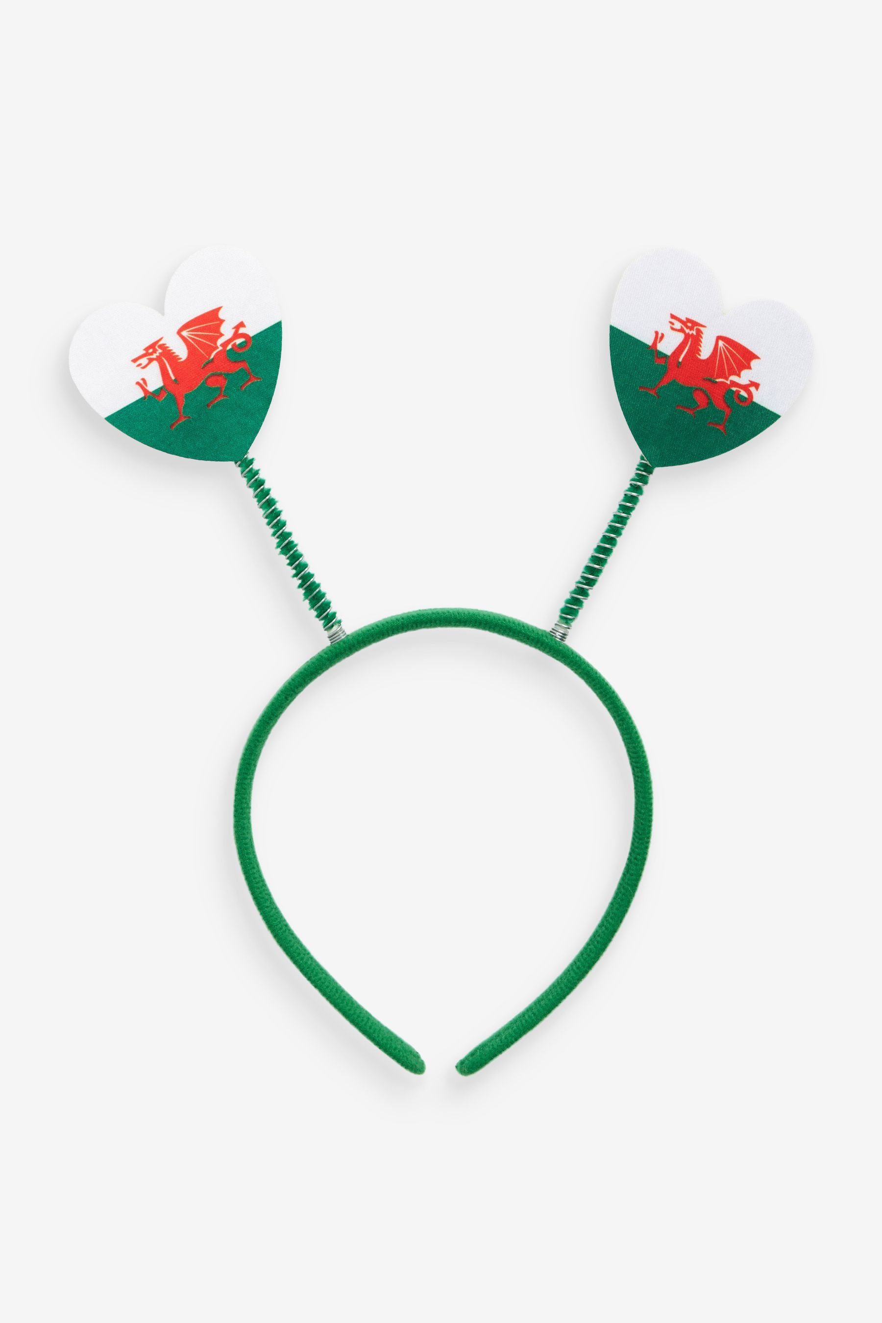 Next Haarband Haarreif mit walisischer Flagge und Herzmotiv