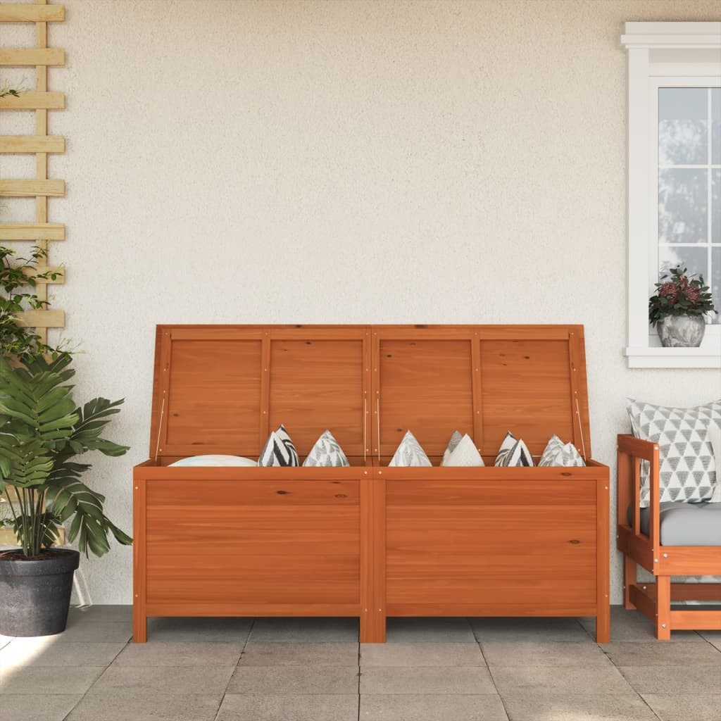 vidaXL Auflagenbox 150 x 50 x 565 cm Gartentruhe Kissenbox Kissentruhe Auflagenbox Holztr