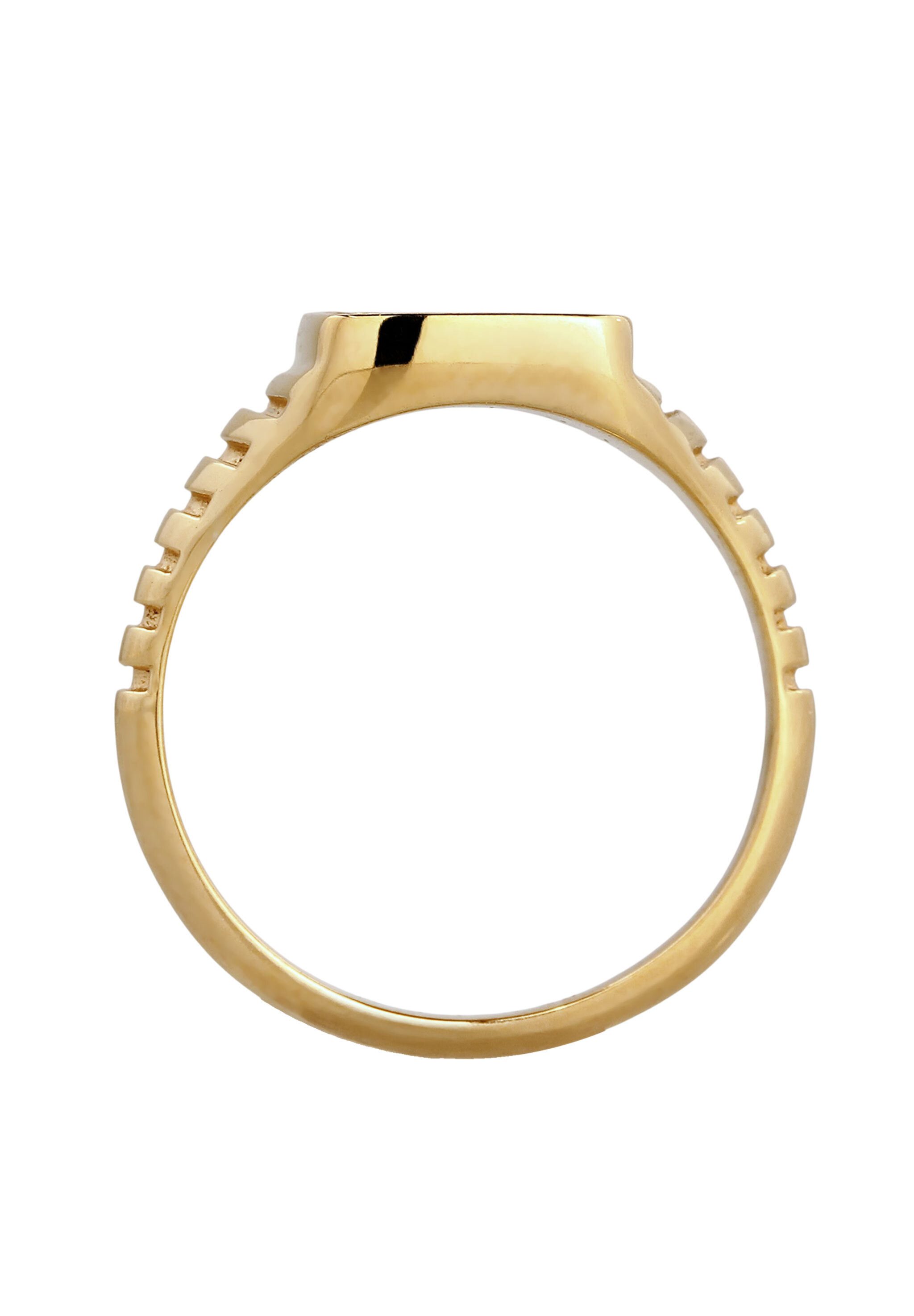 Elli Siegelring Ring Signet 925 Sterling Silber