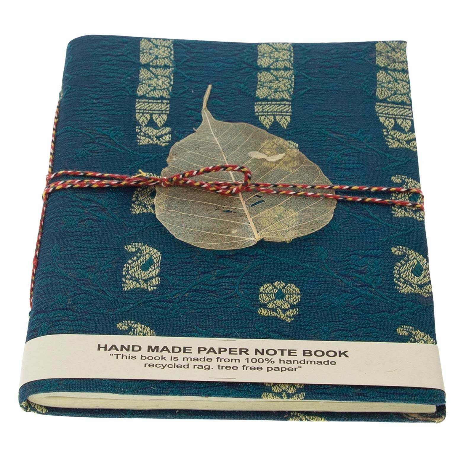 KUNST UND MAGIE Tagebuch Tagebuch Sari Indien Poesiealbum Nachhaltig Baumwollpapier-Notizbuch