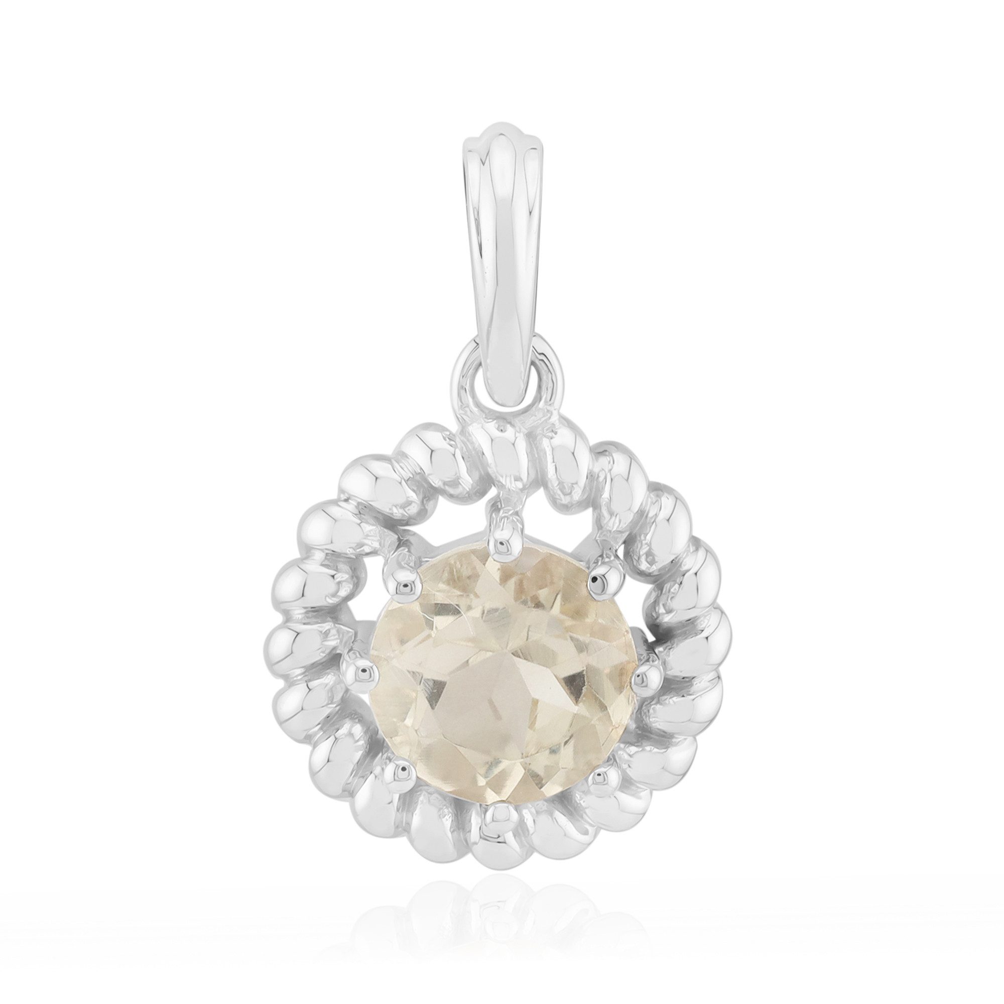 Cavill Kettenanhänger Silberanhänger mit Oregon-Sonnenstein, USA, 0,697 ct (1-tlg)
