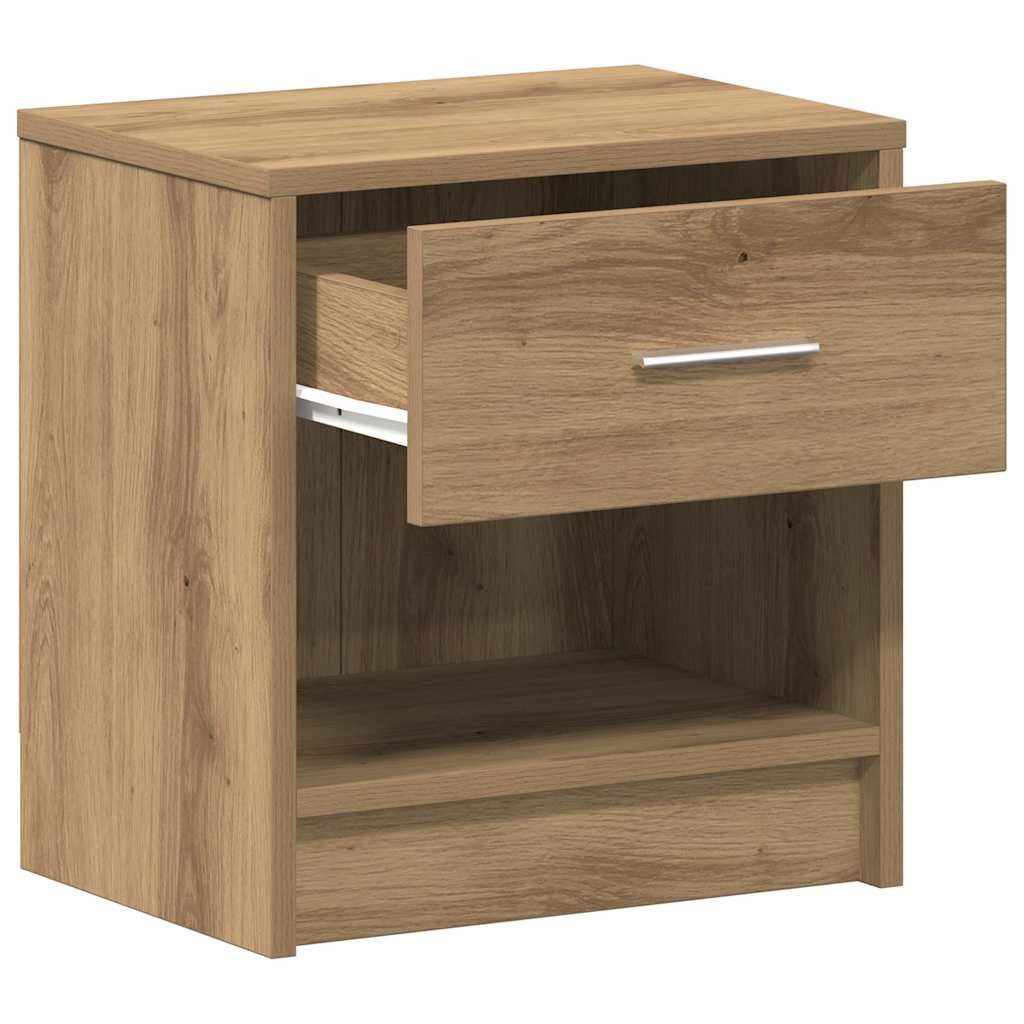 vidaXL Nachttisch Nachttisch mit Schublade Artisan-Eiche 39x28x41 cm (1-St) – Bild 5 von 5