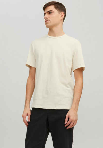 Jack & Jones Rundhalsshirt JPRCC SOFT LINEN TEE SS CREW SOLID LN