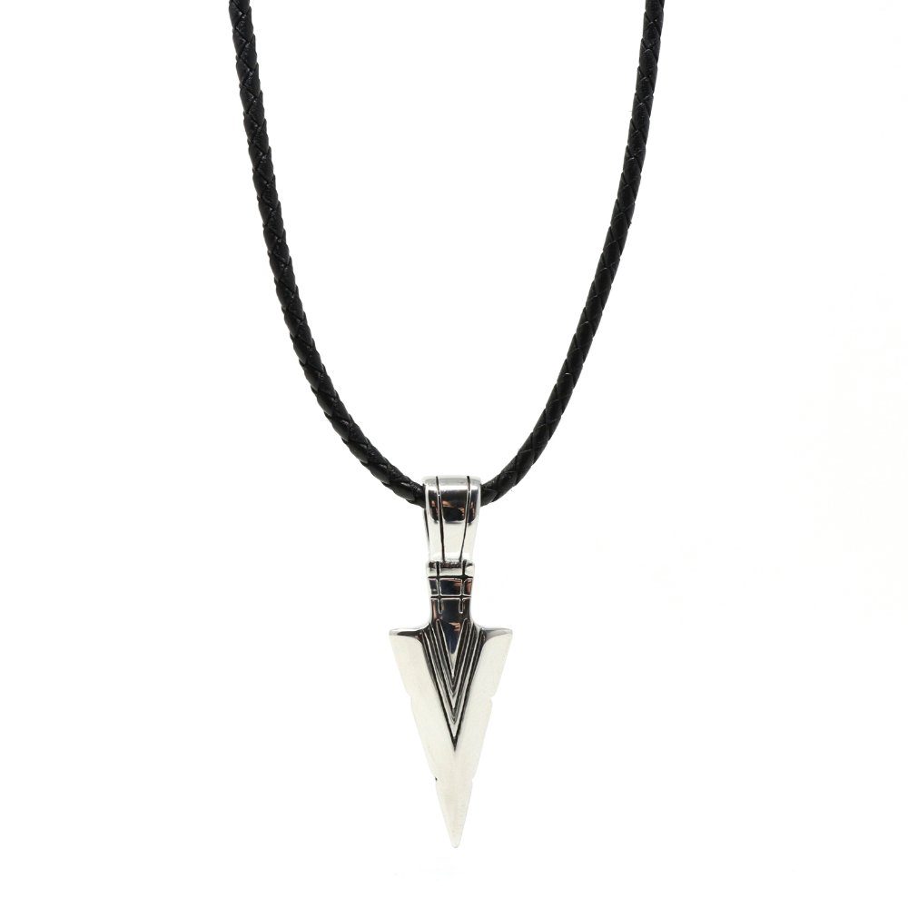 DALMARO Edelstahlkette Lederkette Edelstahl 316 EGYPTIAN ARROW, Herren Kett günstig online kaufen