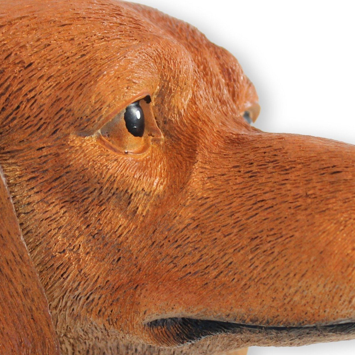 Darstellung realistische Hund Hunde Dackel Tierfigur, stehend Gisbert Figur colourliving handbemalt, Tierfigur