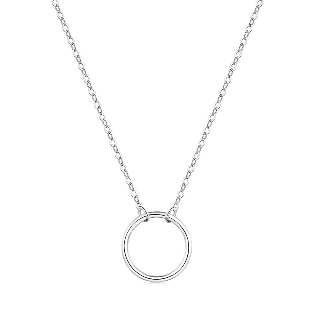 Runde Perlé Kette mit Anhänger minimalistische günstig online kaufen
