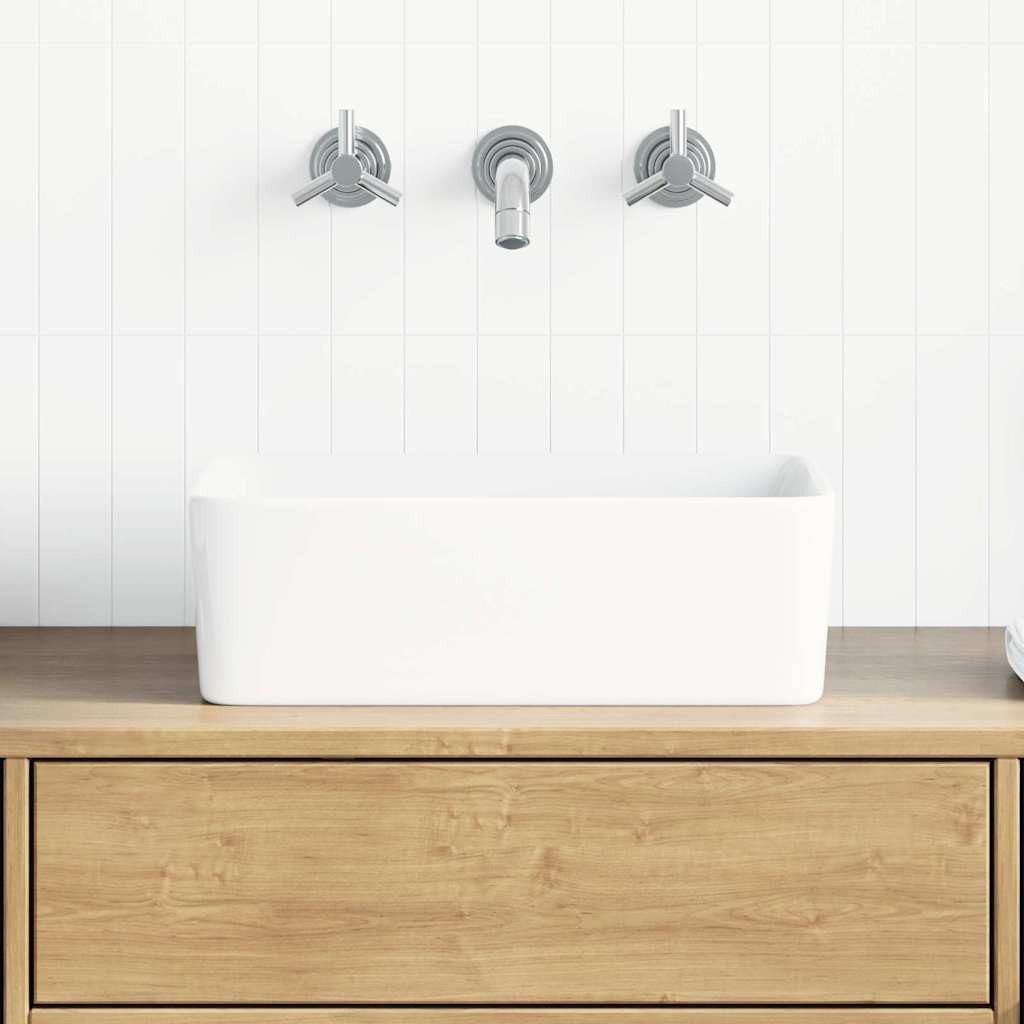 vidaXL Waschbecken Waschbecken 40 x 30 x 13 cm Keramik Weiß