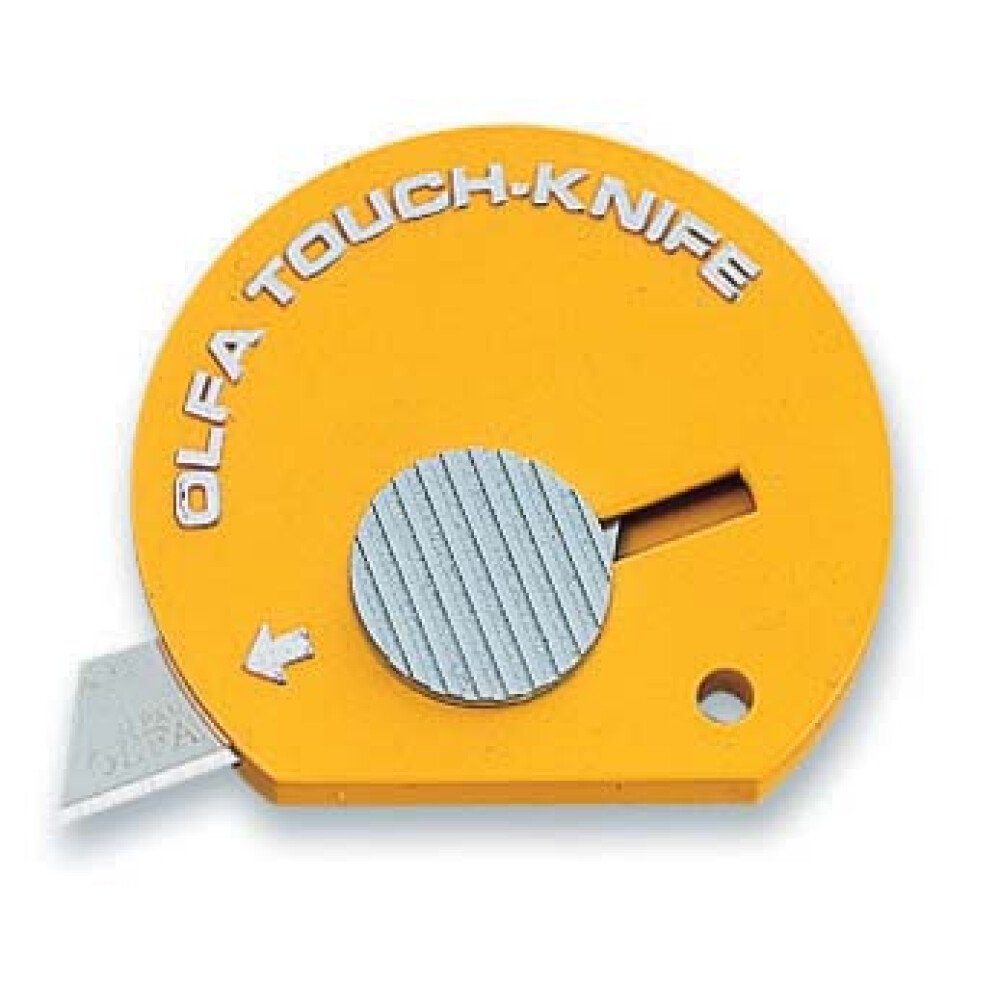 Olfa Cuttermesser TK-4Y runder Taschencutter - Mehrzweckmesser - Gelb - Langlebig, (1-tlg)