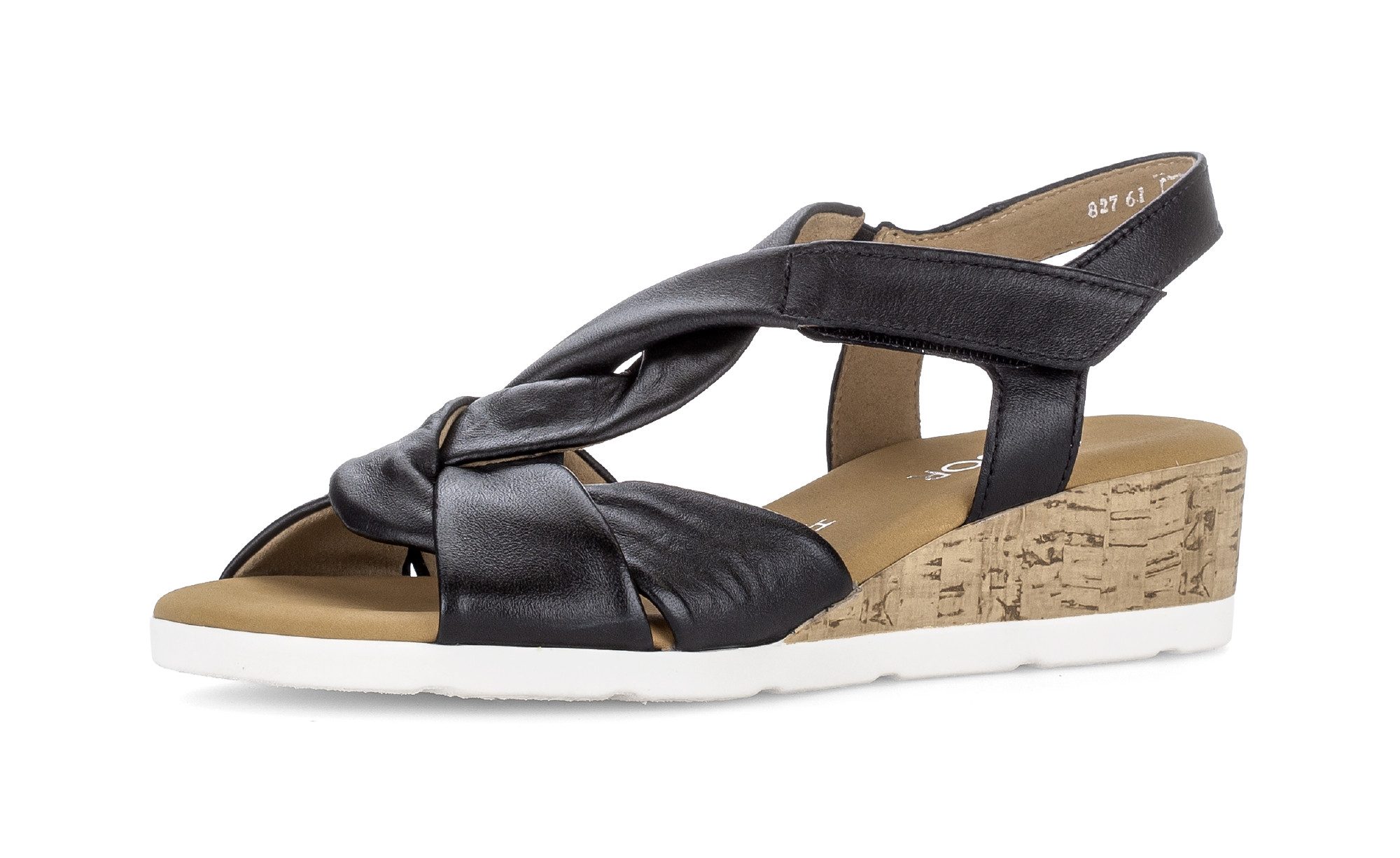 Gabor Malta Keilsandalette Sommerschuh, Riemchensandale mit weichen Bandagen, G-Weite