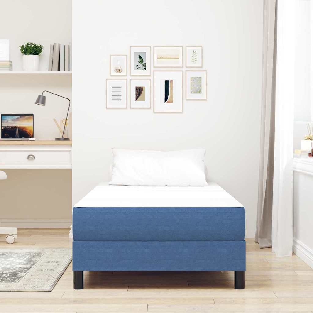 vidaXL Bett Bettmatratze mit Matratze Blau günstig online kaufen