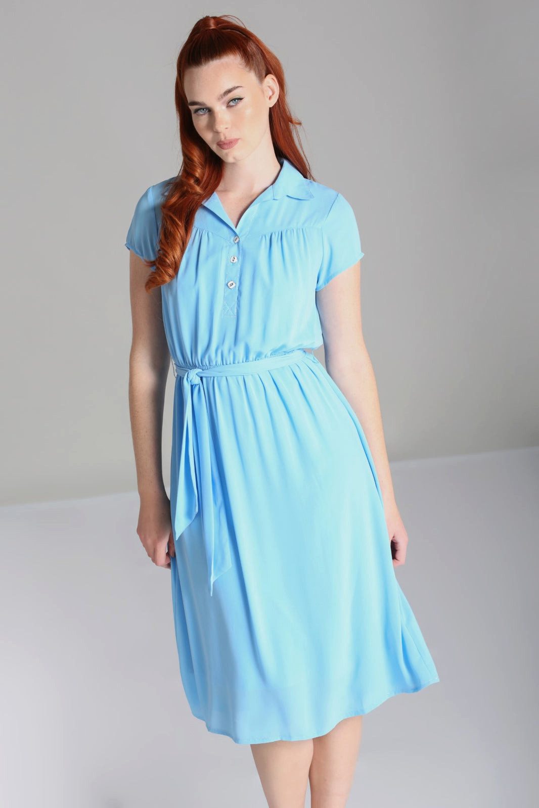 Hell Bunny A-Linien-Kleid Pearl Blusenkleid Retro günstig online kaufen