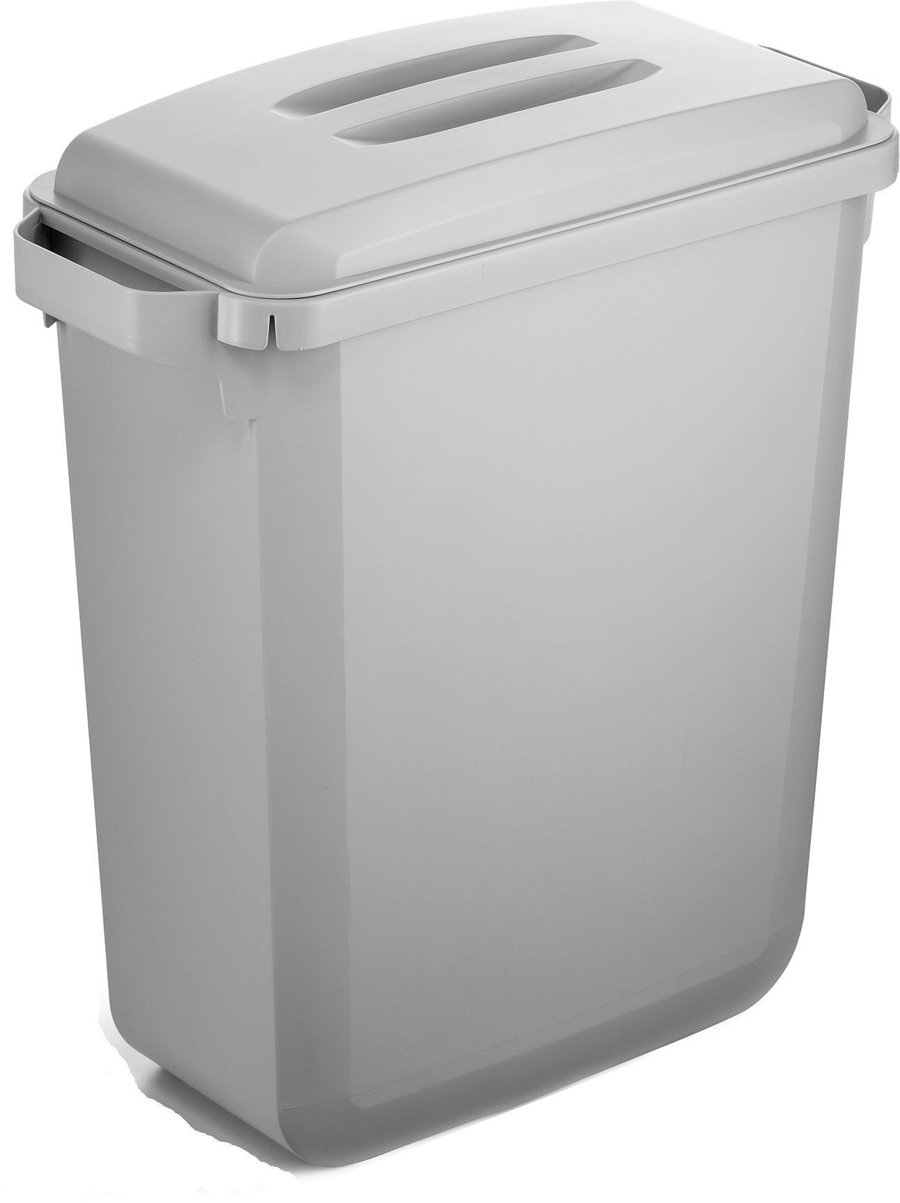 DURABLE Papierkorb Abfallbehälter Durabin Eco Kunststoff recycelt rechteckig 60l grau