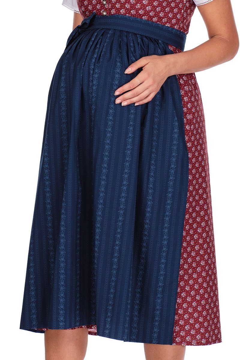 Berwin & Wolff Dirndl Umstandsdirndl 2tlg. - MADLINA - rostrot/geblümt/marine