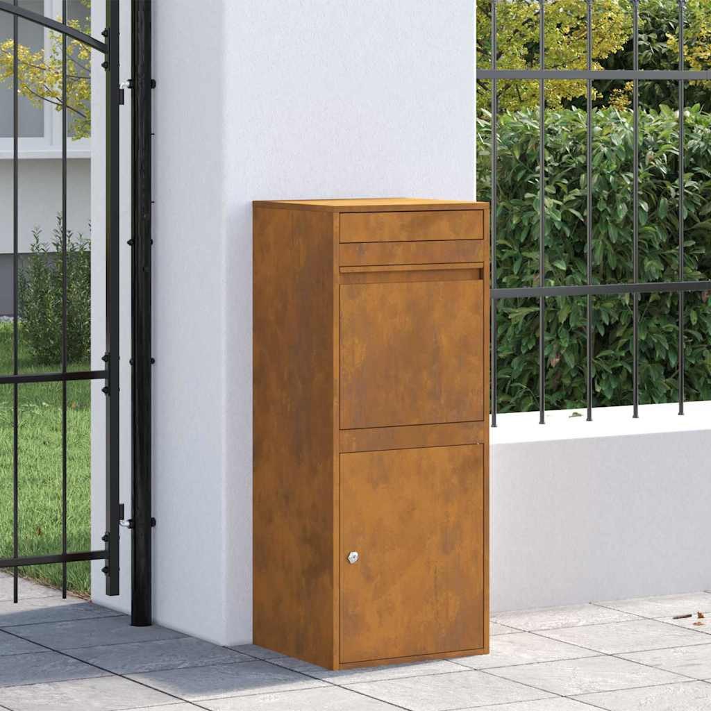 vidaXL Briefkasten Paketdrop-Box Rostig 41 x günstig online kaufen