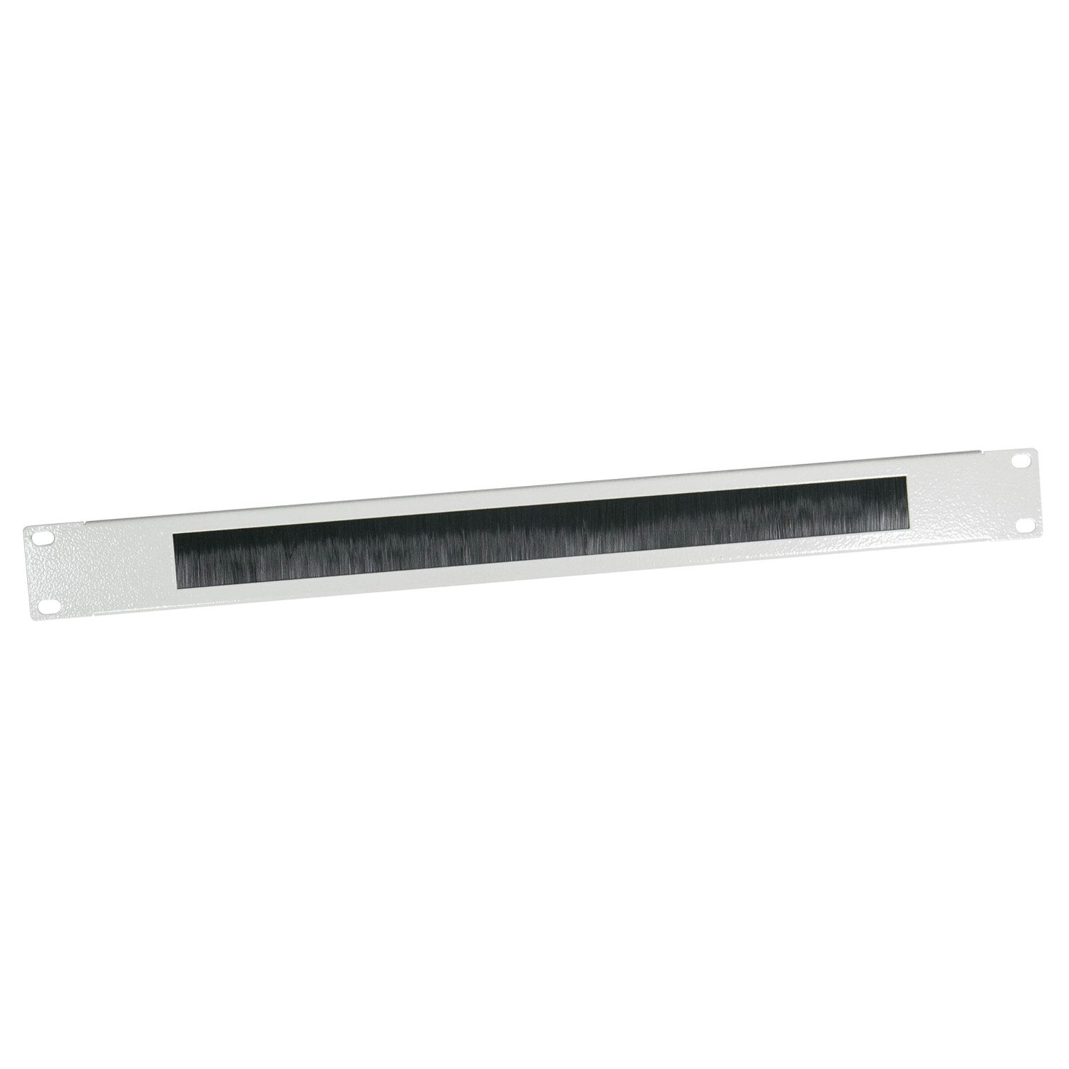 HMF Serverschrank 66489-07 Kabeldurchführung mit Bürsteneinsatz für Serverschrank, 19 Zoll, Lichtgrau