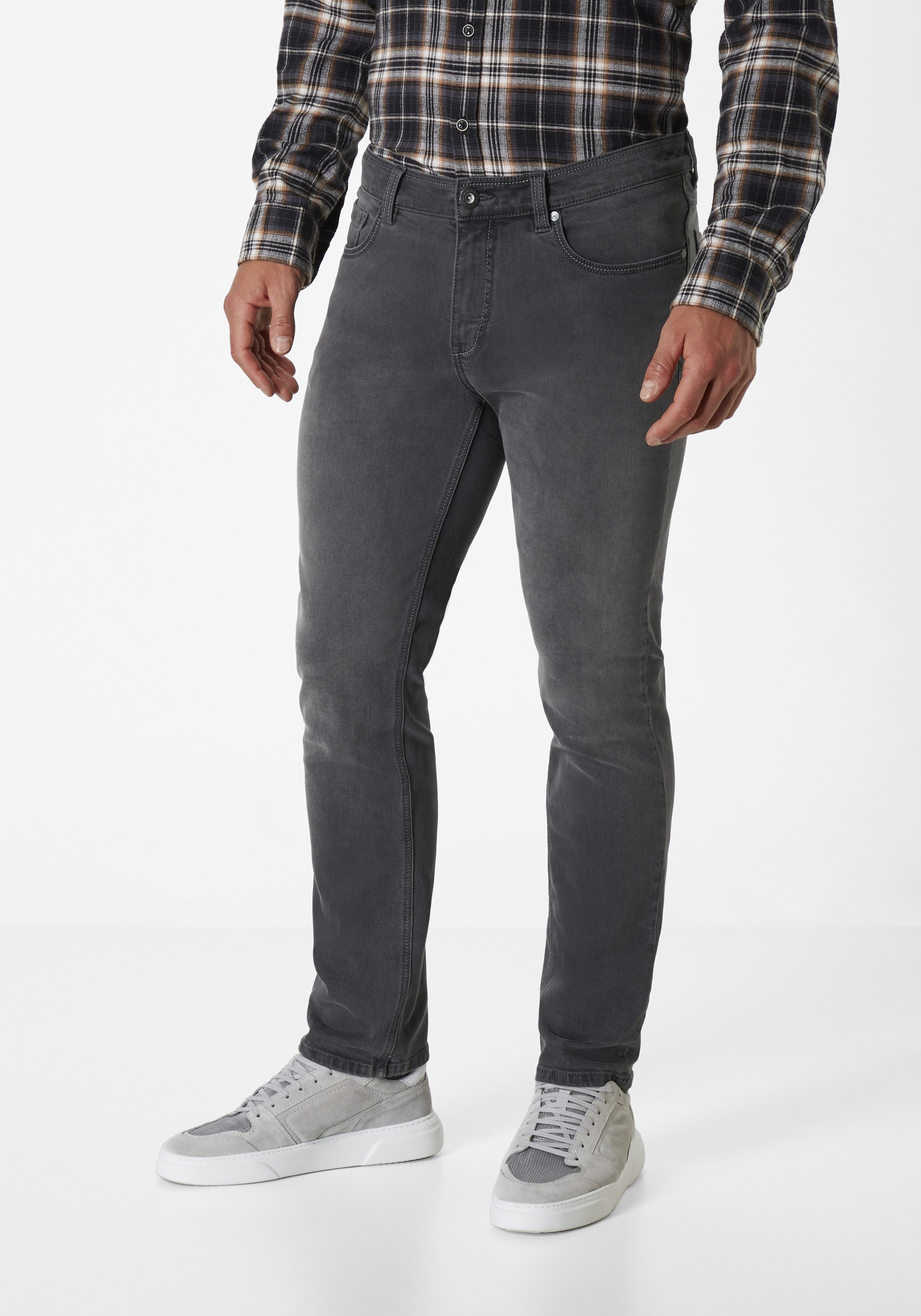 Paddock's Slim-fit-Jeans PIPE Graue Slim-Fit Jeans günstig online kaufen