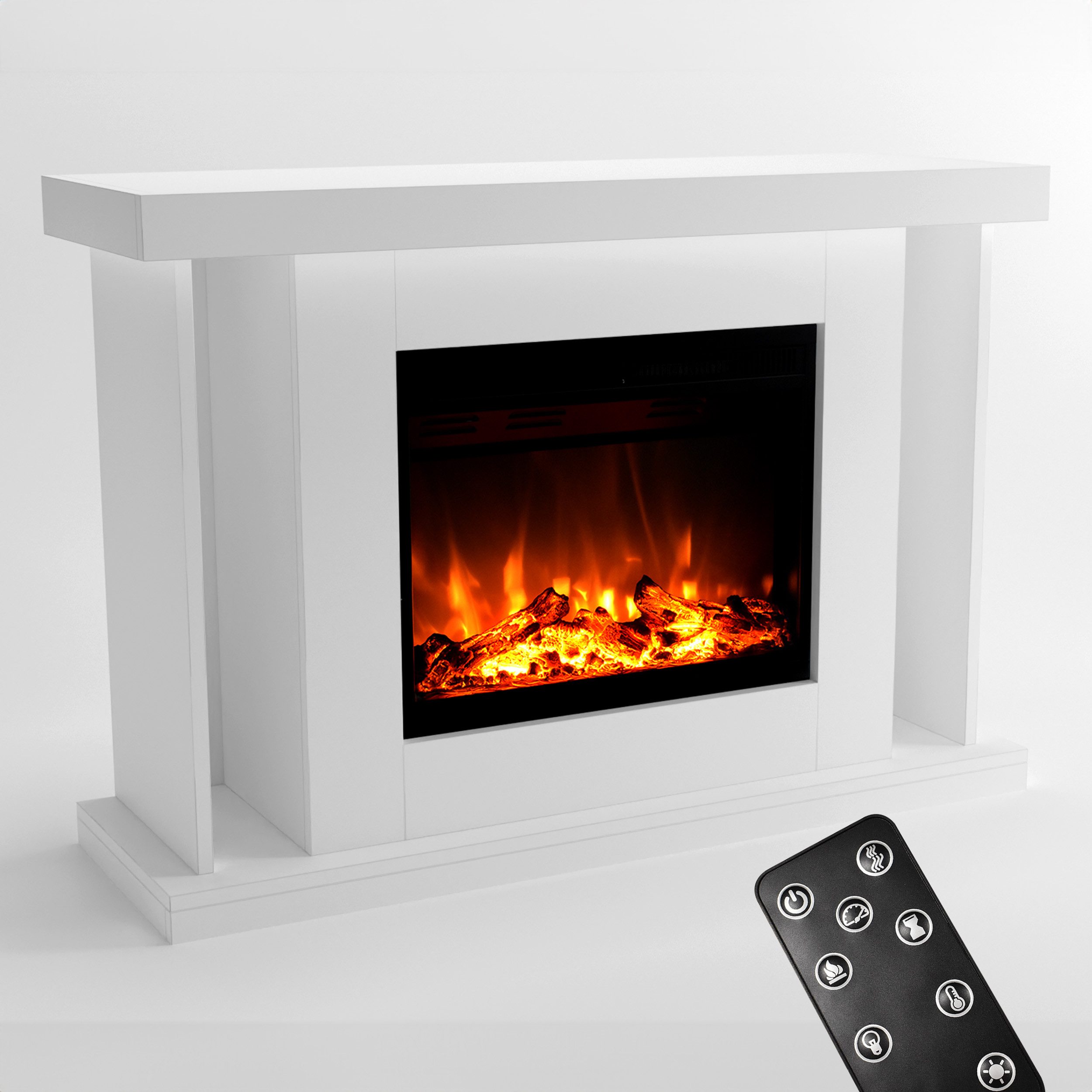 GLOW FIRE Elektrokamin TARVOS LED Kamin mit Heizung, Standkamin, Elektrisch günstig online kaufen