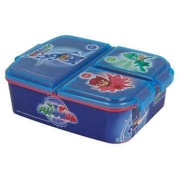 PJ Masks Lunchbox, Kunststoff, Kinder Brotdose mit 3-Fach-Unterteilung BPA frei
