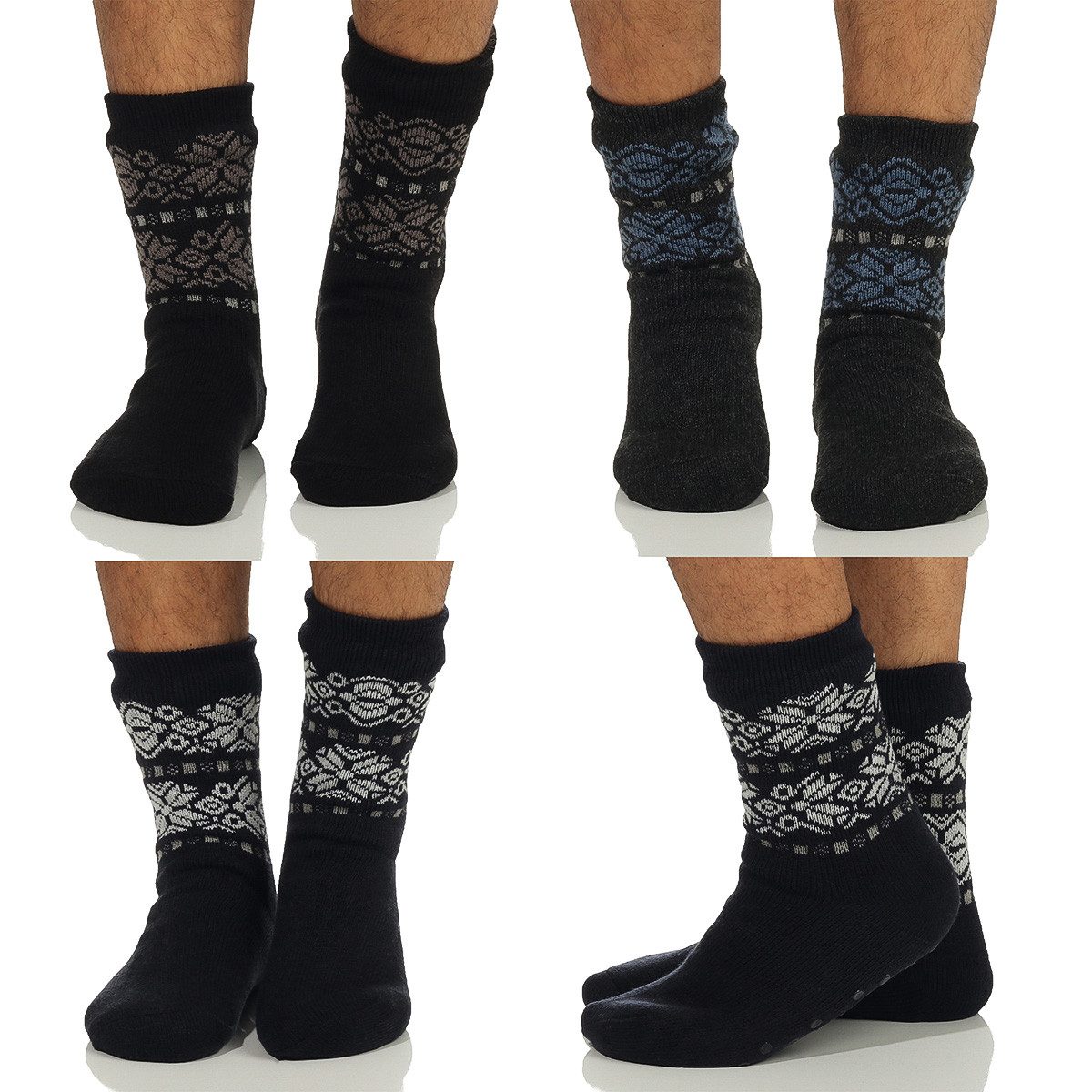 Antonio ABS-Socken Herren Hüttensocken 71 Grau / 1