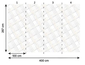 A.S. Création Fototapete A.S. Création XXL 5 Fototapete, Karo, 4m x 2,67m