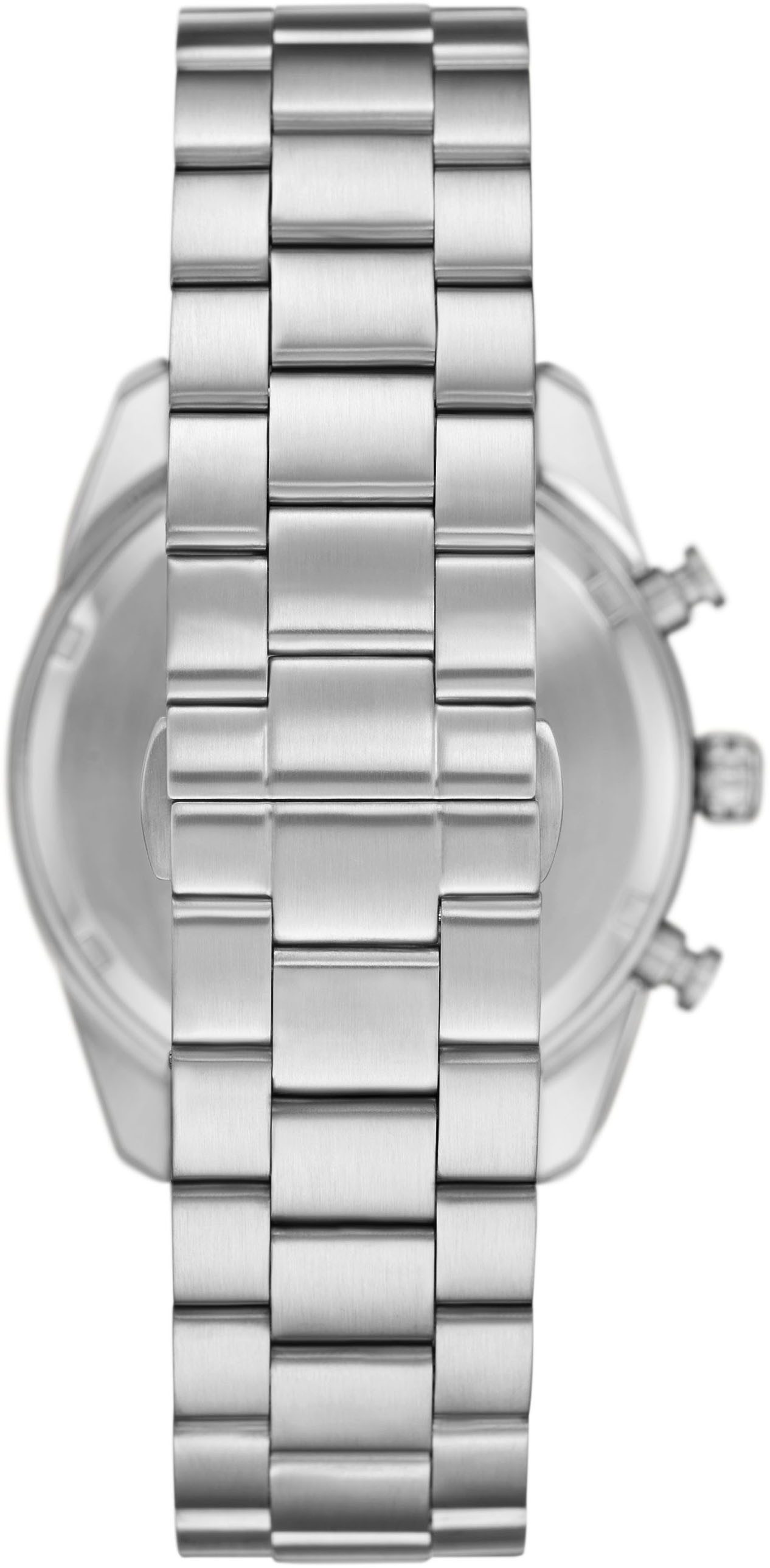 Emporio Armani Chronograph AR11637, Armbanduhr, Herrenuhr, Edelstahlarmband, analog, Tag, Stoppfunktion