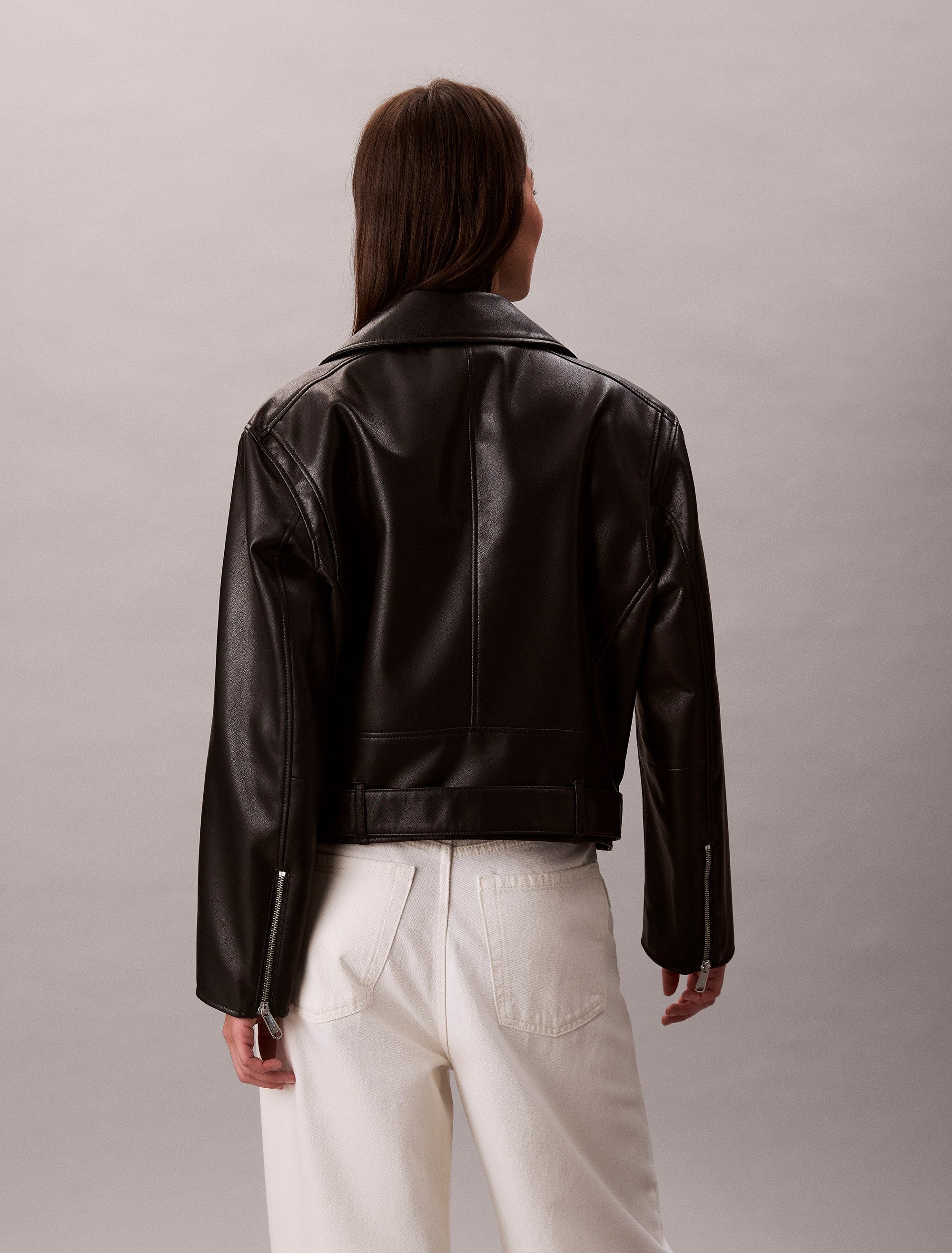 Calvin Klein Jeans Lederimitatjacke FAUX LEATHER günstig online kaufen